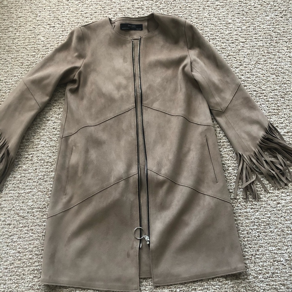 Zara frills zip jacket